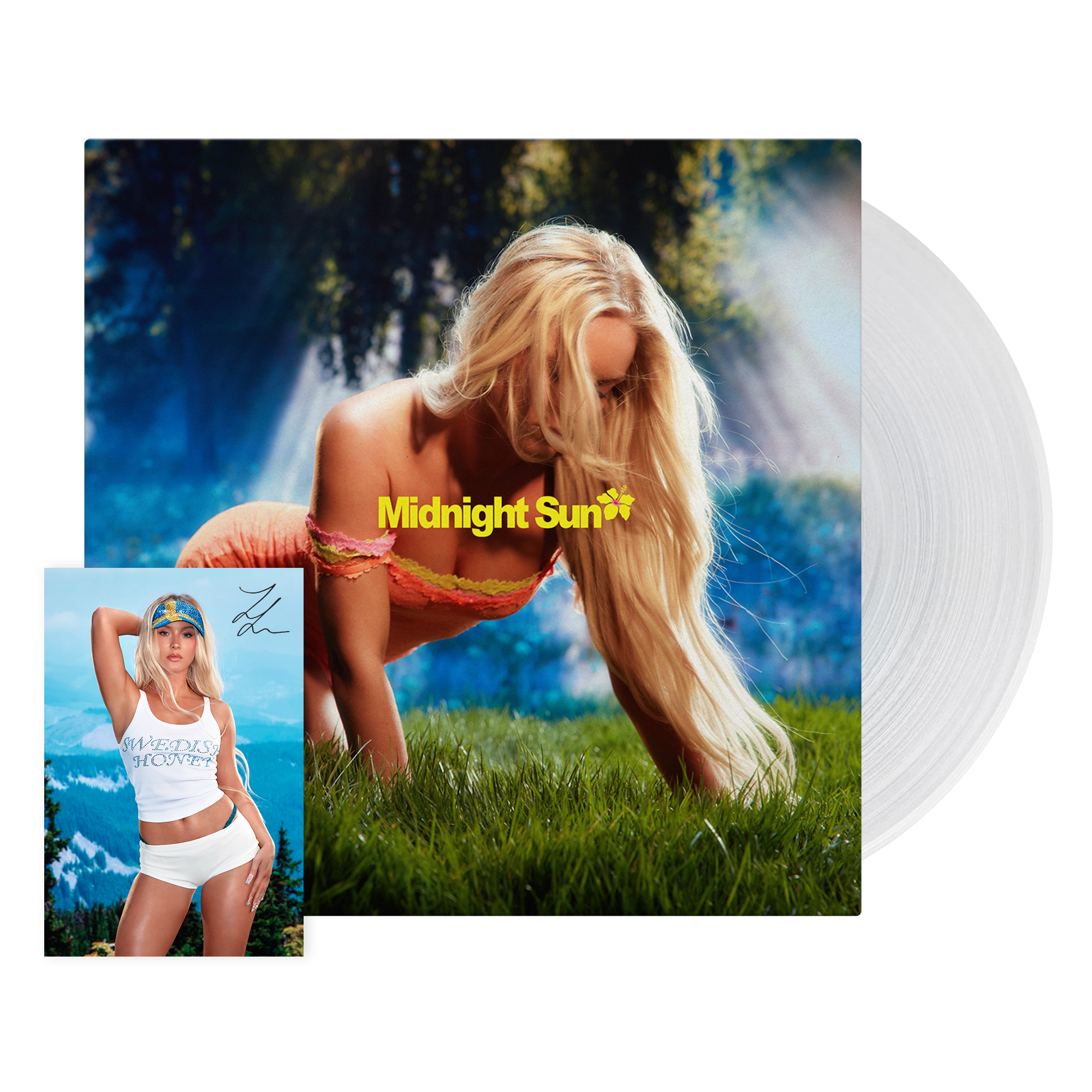 Midnight Sun Autographed Crystal Clear Vinyl